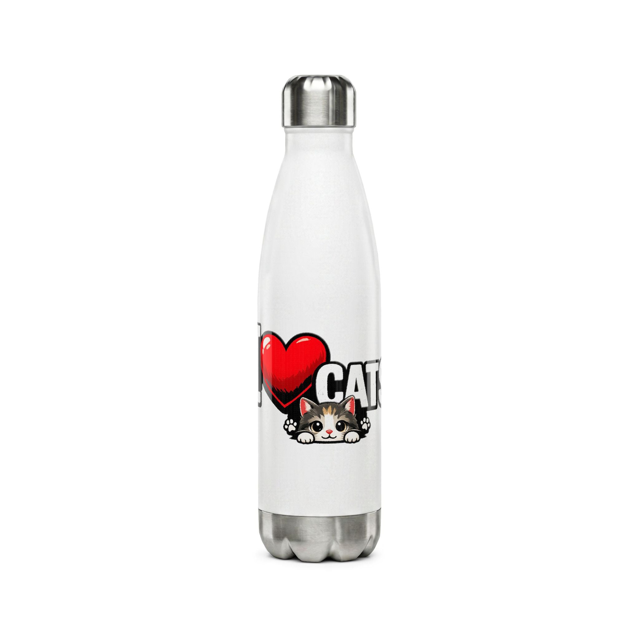 I love Cats - Water Bottle(Stainless Steel)